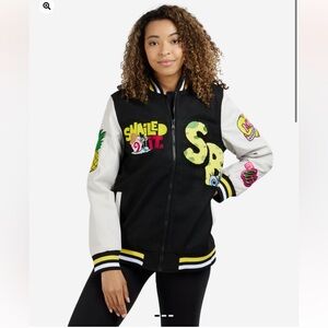 Spongebob Varsity Jacket - Black/White